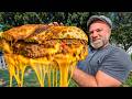 Monster Grilled Lava CHEESEBURGER Crispy Outside Cheesy Inside