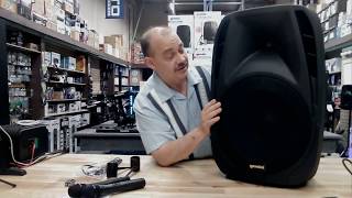 Video thumbnail for review and how-to of the Gemini ES-15TOGO 15" Powered Speaker with Wireless Mics and Battery by expert island