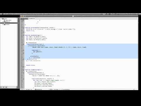 Using a Client-side Database