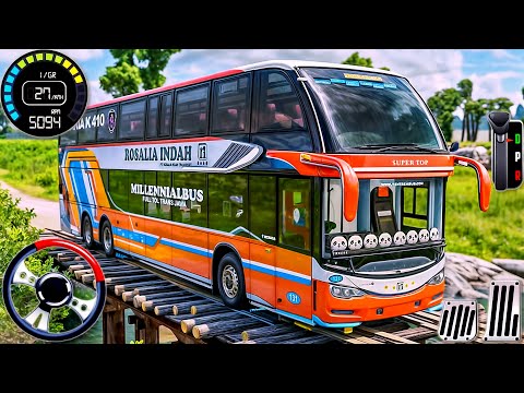Real Hill Coach Bus Simulator 3D - Offroad Bus Transport Driving - Android GamePlay