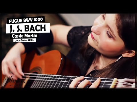J. S. Bach Fugue BWV 1000 played by Cassie Martin - Classical Guitar