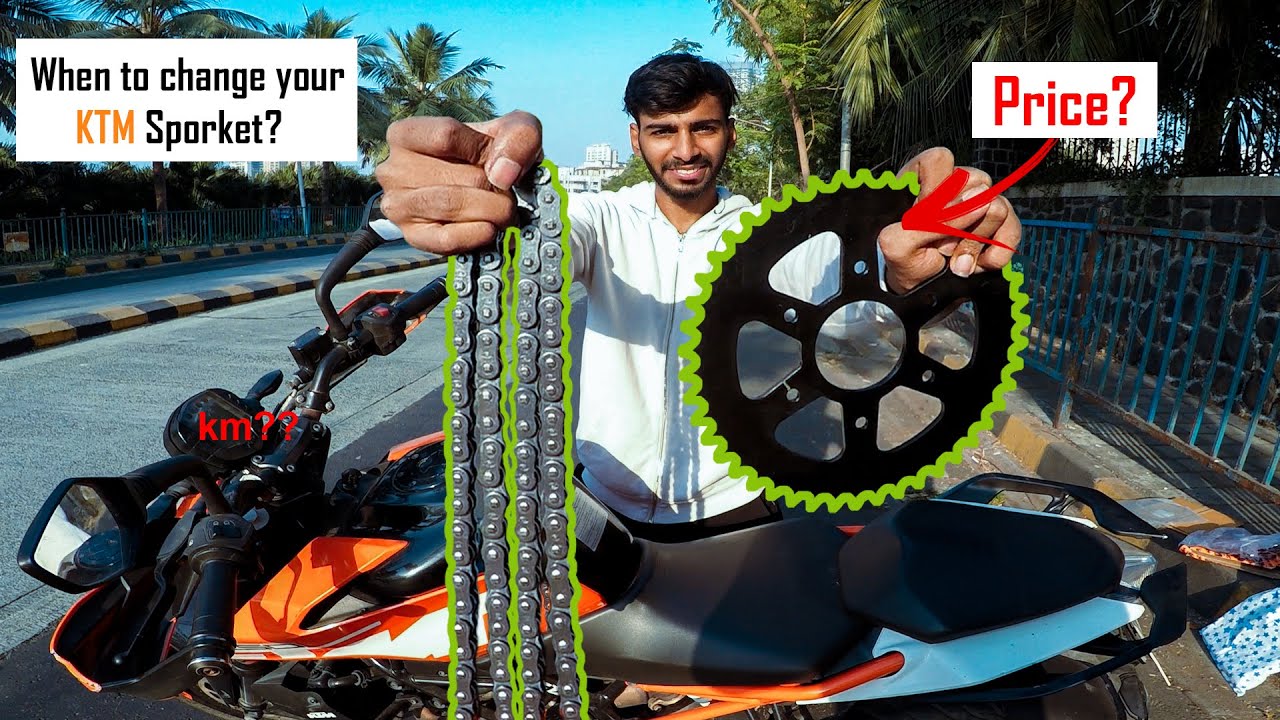 KTM duke 250 sprocket change | after 20,000 km #vlog26