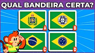 [ QUIZ ] 🎌 QUAL A BANDEIRA CORRETA? | Poucas pessoas vão acertar tudo ⚽ Especial da Copa  #macaquiz