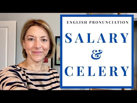 Part of a video titled How to Pronounce SALARY & CELERY - YouTube