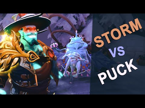 Master Tier Storm vs Master Tier Puck! Legendary Battle Ensues | 7.28 Raw Gameplay | Dota 2