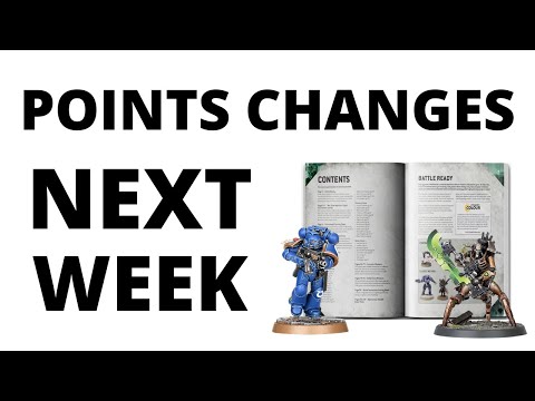 Points Changes Next Week? Chapter Approved Announced with 40K Game Changes...
