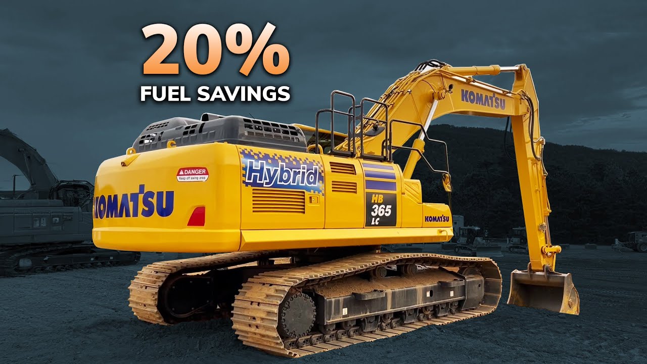 A Closer Look: Komatsu’s Large Fuel-Saving Excavator, the Hybrid HB365LC-3