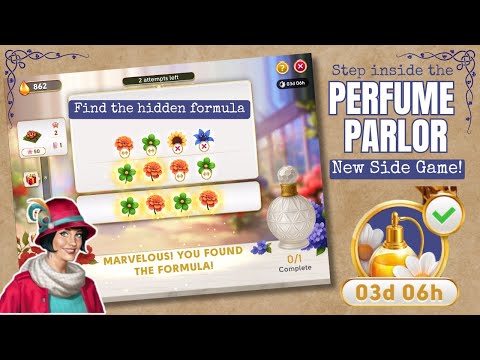 All About the Perfume Parlor! New June’s Journey Side Game