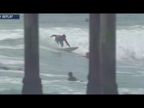 Shoot the pier - Jadson Andre surfs the south side and the north side of HB