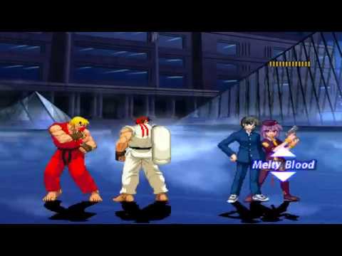 NICK54222 MUGEN: Ryu and Ken VS Shiki Tohno and Sion Eltnam Atlasia