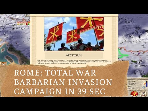 Rome Total War: Barbarian Invasion Speedrun || Campaign in 39 sec [Former WR]