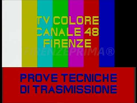 Monoscopio TV colore Canale 48 Firenze. Prove tecniche di trasmissione. (Ricostruzione)