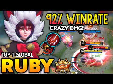 92% WIN RATE! RUBY BEST BUILD 2021 | TOP 1 GLOBAL RUBY GAMEPLAY | MOBILE LEGENDS✓