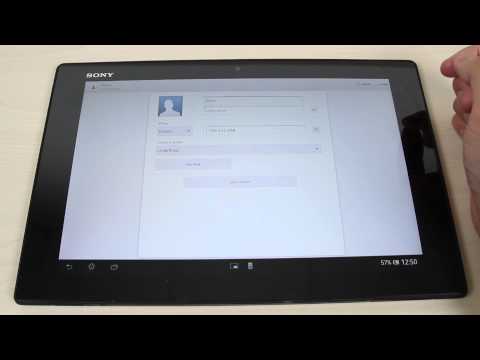 How to add, delete and add a photo to a contact on Sony Xperia Tablet Z
