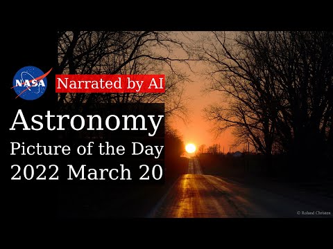 APOD: 2022-03-20 - A Picturesque Equinox Sunset (Narrated by Brian)