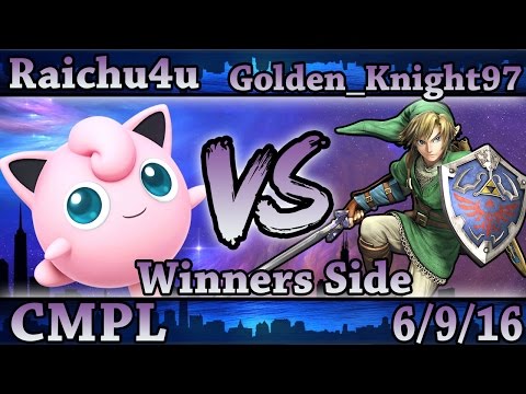 CMPL 5 - Raichu4u (Jigglypuff) Vs Golden_Knight97 (Link) Smash Wii U Winners Side - Smash 4