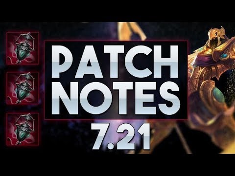 Ardent & Azir Nerf?! Oneshot Galio Inc! - Patch Notes 7.21- GER