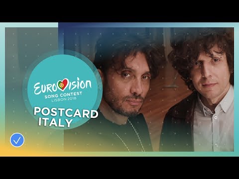 Postcard of Ermal Meta & Fabrizio Moro from Italy - Eurovision 2018