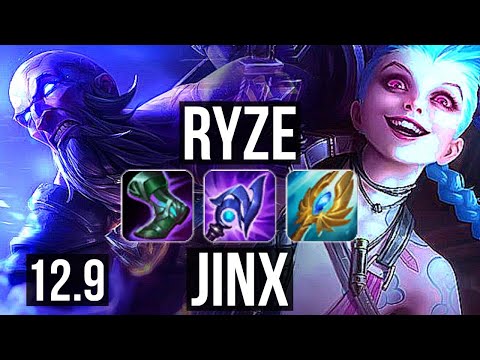 RYZE & Karma vs JINX & Nami (ADC) | Legendary, 15/4/13 | EUW Diamond | 12.9