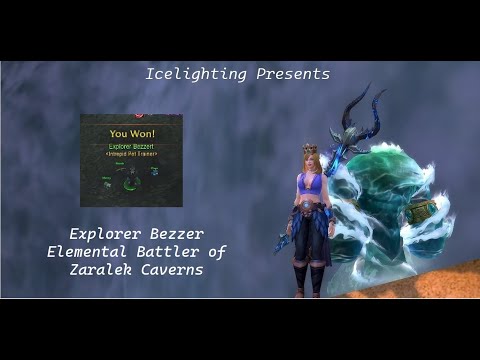 Explorer Bezzer - Elemental Battler of Zaralek Caverns - Three level 25 Elemental Battle pet win