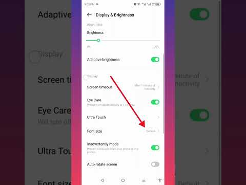 Change Font Size on Infinix #shorts #viral