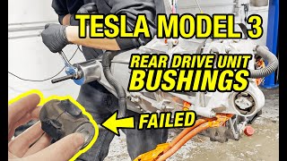 I SAVED $4000 by Replacing the Rear DRIVE UNIT BUSHINGS on my 320,000 Mile Tesla Model 3 Performance