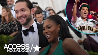 Serena Williams Fangirls Over Bruno Mars During Date Night With Fiancé Alexis Ohanian