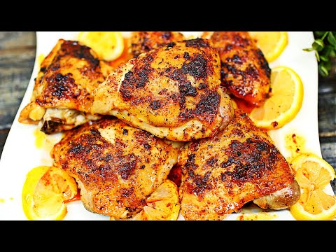Lemon Pepper Baked Chicken Thighs Recipe - Easy Chicken Recipe