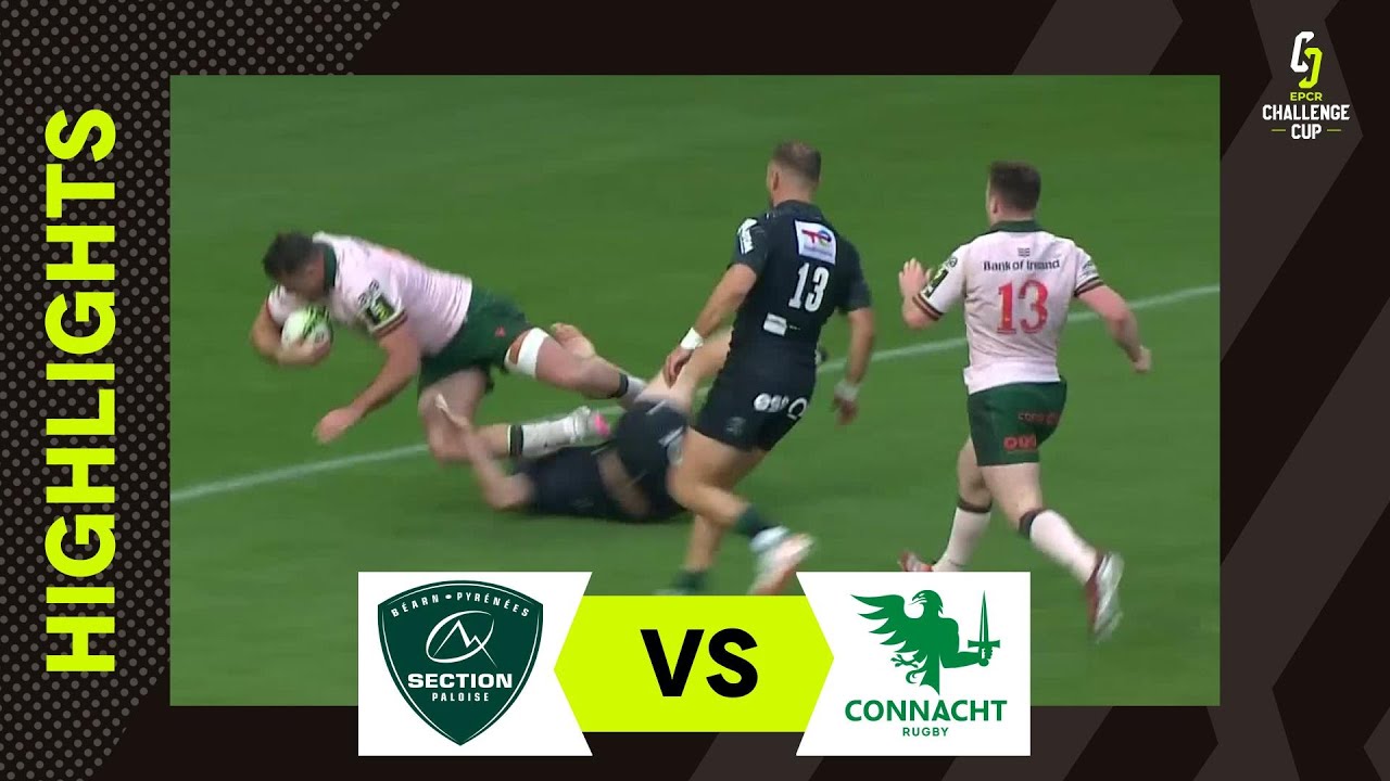 Instant Highlights - Section Paloise v Connacht Rugby Round of 16  |  EPCR Challenge Cup 2023/24