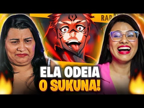 MÃE CRISTÃ REAGE O PIOR PERSONAGEM -  SUKUNA | TAKERU