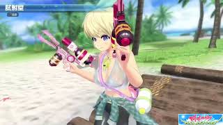 【閃乱カグラ PEACH BEACH SPLASH】全武器種の連続ダッシュと濡れパワーアップを美野里ちんにやってもらった