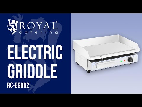 video - Plită electrică - 550 x 350 mm - Royal Catering - plată - 3.000 W