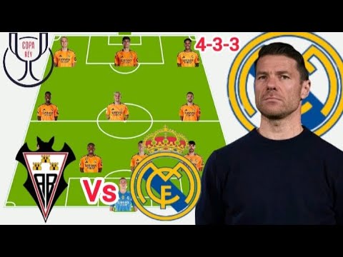 Albacete Vs Real Madrid Potential 4-3-3 Line up in Copa del Rey Round Of 16 Season 2025/2026
