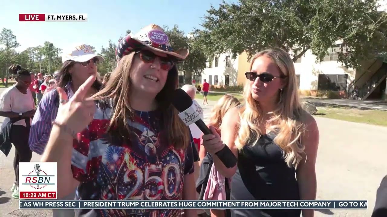 "You Guys Are the Reason We’re Here” MAGA Interview at Trump’s Fort Myers Rally, FL - 10/23/2026