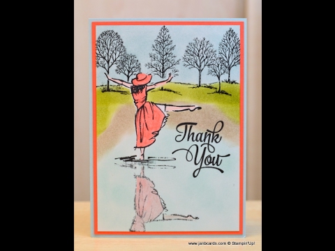 No.250 - Beautiful You Reflection Technique - JanB UK Stampin' Up! Demonstrator Independent