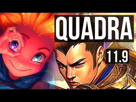 ZOE vs XIN ZHAO (MID) | Quadra, 8 solo kills, 1500+ games, 1.8M mastery, 15/3/6 | KR Diamond | v11.9