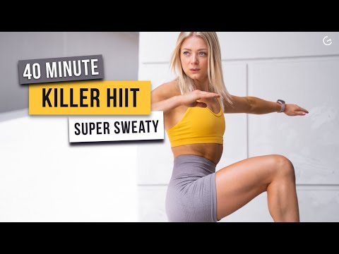 40 MIN FREAKY FRIDAY HIIT WORKOUT - Full Body, No Equipment, Circuit Training(HIIT IT HARDER DAY 19)
