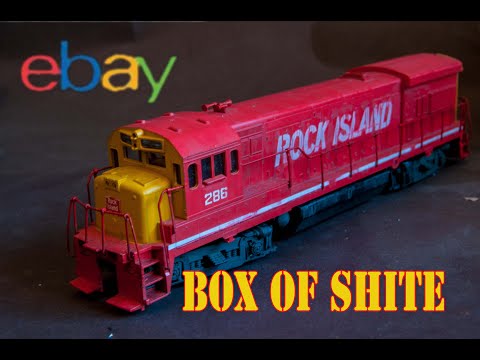 unboxing an ebay model railway railroad  box of shite