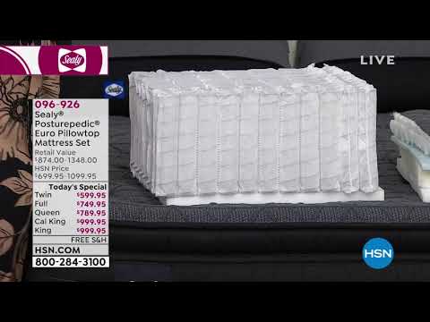 Sealy Posturepedic Hamilton Plush Euro Pillowtop Full...