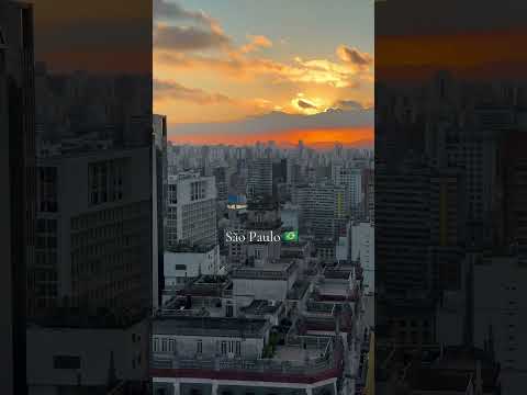 São Paulo sunset. #brazil