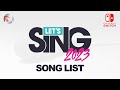 Let 39 s Sing 2023 Song List Dlc nintendo Switch