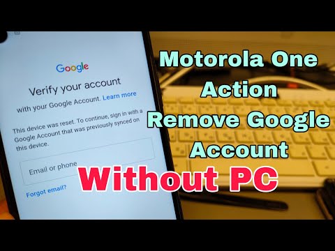 Without PC! Motorola One Action (XT2013), Remove Google Account, Bypass FRP.
