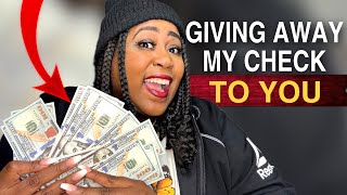 WE ARE GIVING AWAY OUR ENTIRE CHECK FOR THE HOLIDAYS 🤑CASH GIVEAWAY🤑
