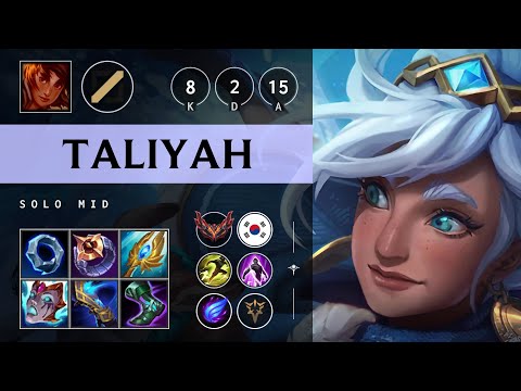 Taliyah Mid vs Diana - KR Grandmaster Patch 25.06