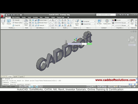 AutoCAD 3D Interior Design Tutorial 1