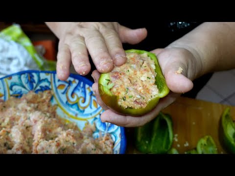 Peperoni Ripieni alla Calabrese con Carne e salame una delizia