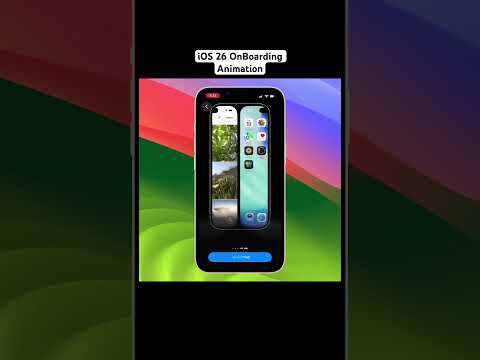 New iOS 26 Style OnBoarding Animation Using SwiftUI | #apple #animation #ios thumbnail
