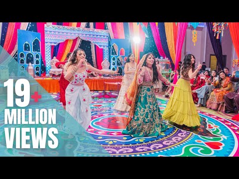 Bride's Surprise Mehndi Dance | Jalebi Baby | Cheez Badi | Nagada Sang Dhol | Cutie Pie