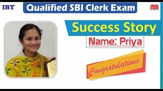 Heartiest Congratulation to Priya on qualifying  SBI Clerk examination || MakeMyExam