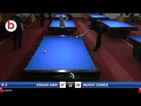 ERKAN ARIK & MURAT GÜNEŞ Bilardo Maçı - 2021 1.ETAP ERKEKLER-9.TUR